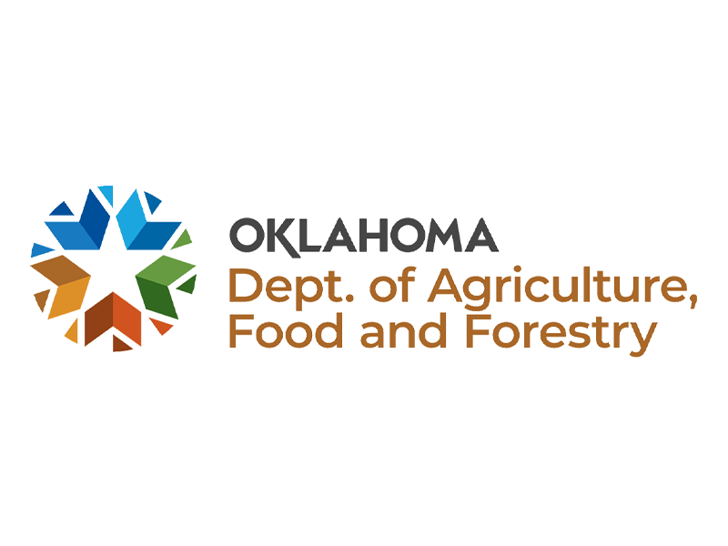 Oklahoma Department of Agriculture Food and Forestry logo.